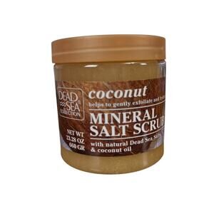 Dead Sea Collection Exfoliating Coconut Mineral Salt Skin Scrub, 23.28oz New